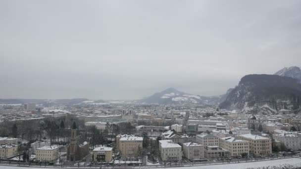 Links Von Salzburg Und Umgebung — Stockvideo