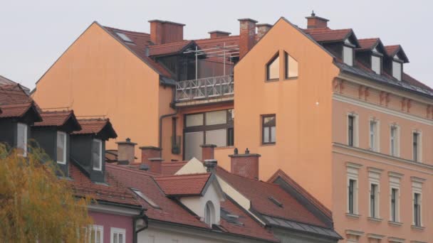 Edifícios Rua Hribarjevo — Vídeo de Stock