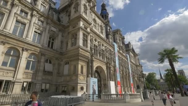 Câmara Municipal Paris — Vídeo de Stock