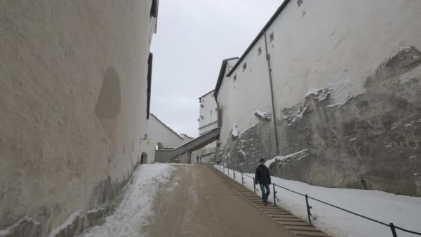 Scala Della Fortezza Hohensalzburg — Video Stock