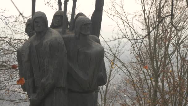 Monument Tillägnat Slovenska Bondeuppror — Stockvideo