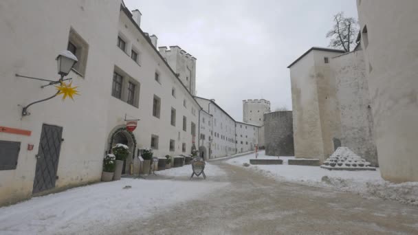 Utca Hohensalzburg Erődben — Stock videók