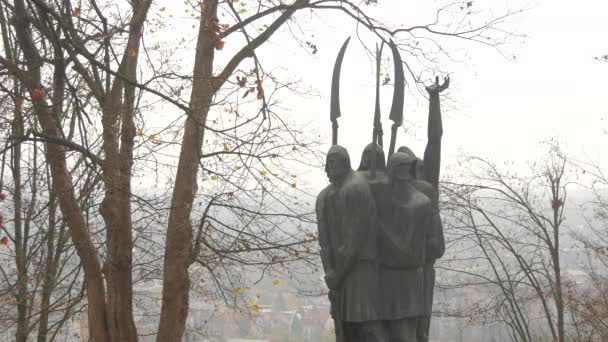 Imagini Din Monumentul Revoltelor Țărănești — Videoclip de stoc