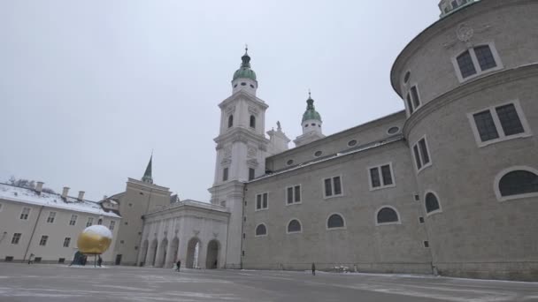 Rechts Vom Salzburger Dom — Stockvideo