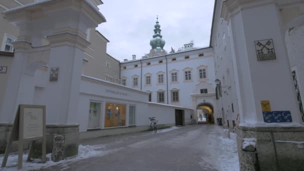 Gündüz Salzburg Daki Binalar — Stok video