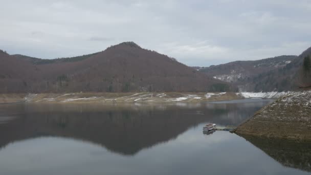 Hermosa Vista Del Lago Vidraru — Vídeos de Stock