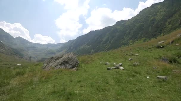Valley Från Fagaras Mountains Rumänien — Stockvideo