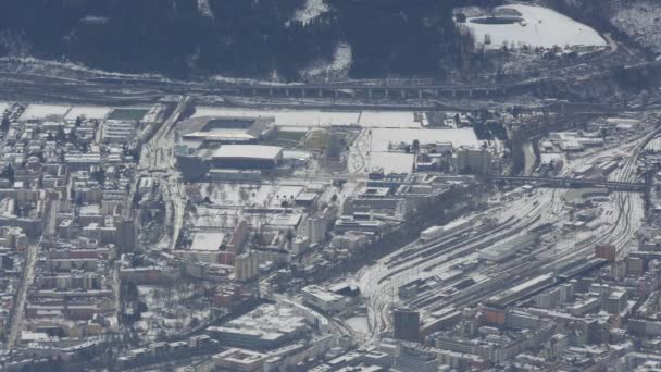 Vista Ángulo Alto Innsbruck Austria — Vídeo de stock