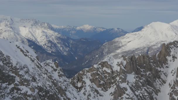 Paisagem Montanhas Durante Inverno — Vídeo de Stock