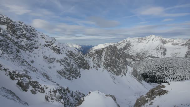 Hermosa Vista Los Alpes Durante Invierno — Vídeos de Stock