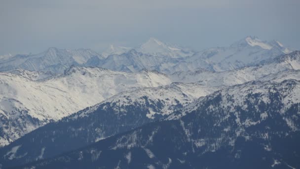 Landschaft Der Berge Winter — Stockvideo