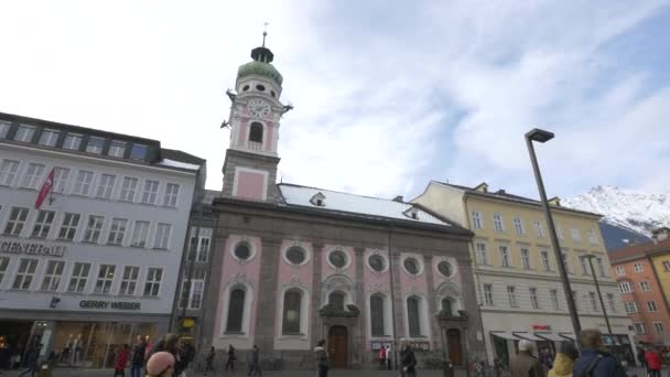 Церковь Инсбруке — стоковое видео