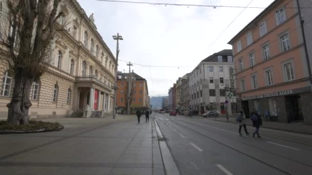 Museumstraße Innsbruck Österreich — Stockvideo