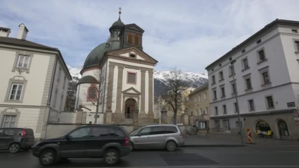 Pequena Igreja Innsbruck — Vídeo de Stock