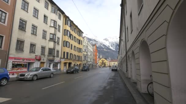 Pequeña Calle Innsbruck — Vídeo de stock