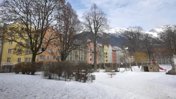 Innsbruck Bir Parkta Oyun Parkı — Stok video