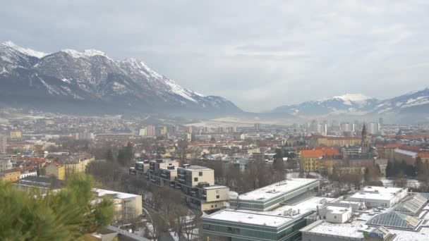 Stadsgezicht Van Innsbruck Oostenrijk — Stockvideo