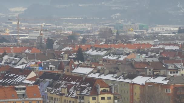 Vista Panorámica Innsbruck — Vídeos de Stock