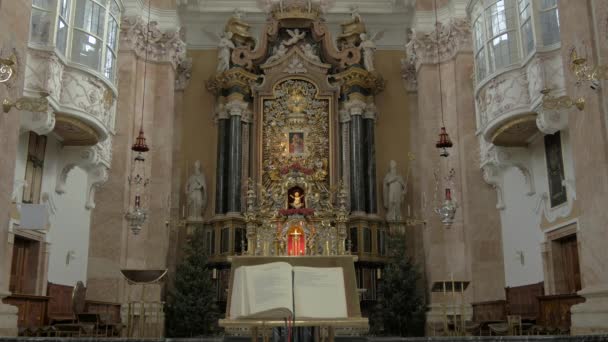 Innsbruck Dom Sankt Jakob Sunağı — Stok video