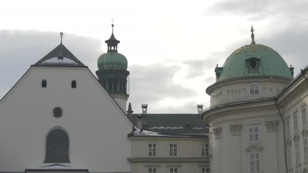 Dome Hofburg Palace Innsbruck Austria — Stock Video