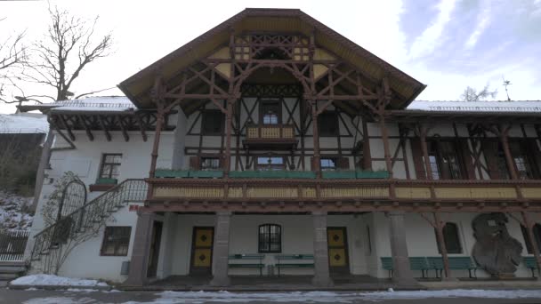 Tradizionale Edificio Austriaco Innsbruck — Video Stock