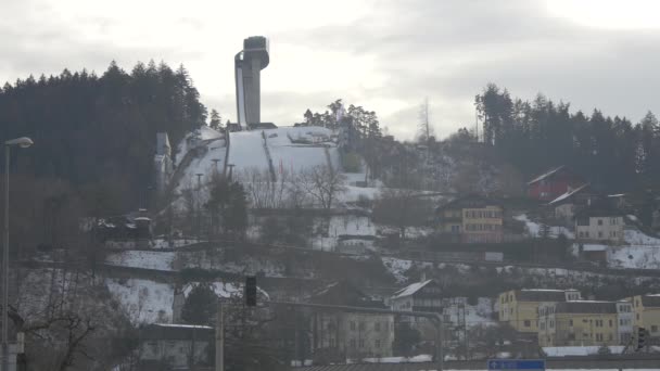 Vista Bergiselschanze Innsbruck Austria — Vídeo de stock