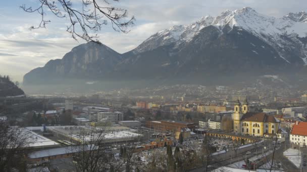 High Angle View Innsbruck — Stock Video