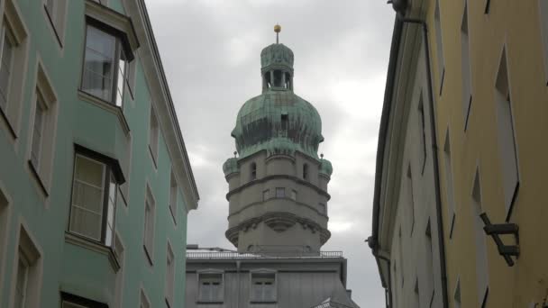 Torre Ciudad Innsbruck Austria — Vídeo de stock