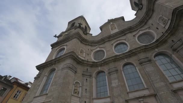 Innsbruck Taki Aziz Jakob Katedrali — Stok video