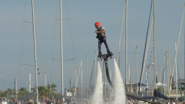 Flyboarding Sainte Maxime — Stockvideo