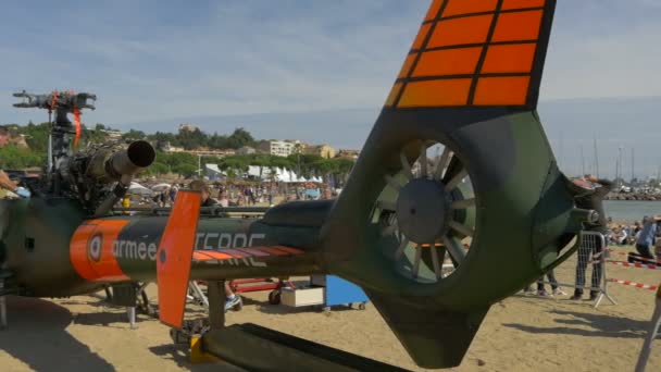 Brazalete Cola Helicóptero Con Rotor — Vídeo de stock