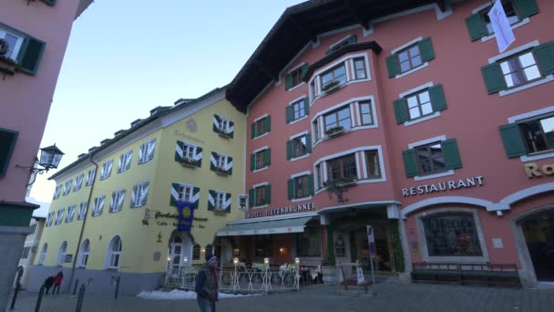 Widok Hotel Tiefenbrunner Kitzbhel — Wideo stockowe
