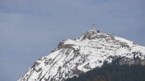 Widok Anteny Szczycie Klifu Kitzbhel — Wideo stockowe
