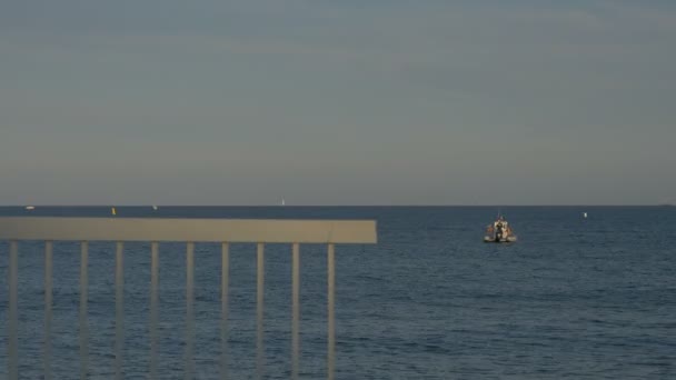 海上充气船 — 图库视频影像