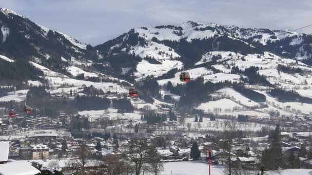 Krajobraz Kitzbuhel Austria — Wideo stockowe