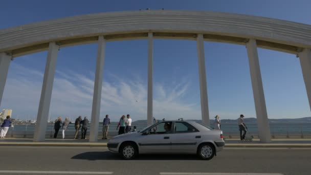 Sainte Maxime桥的居民 — 图库视频影像