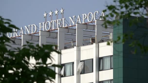 Grand Hotel Napoca Czterogwiazdkowy Hotel — Wideo stockowe