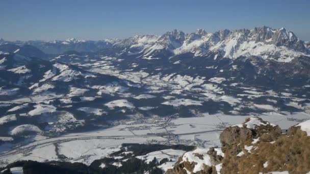 Vista Panoramica Sulle Alpi Kitzbhel — Video Stock