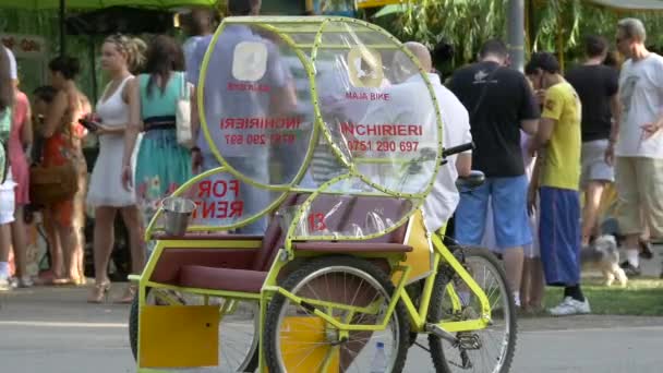 Rickshaw Vicolo Del Parco — Video Stock