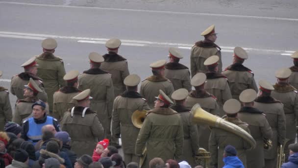 Musique Militaire Dans Une Rue — Video