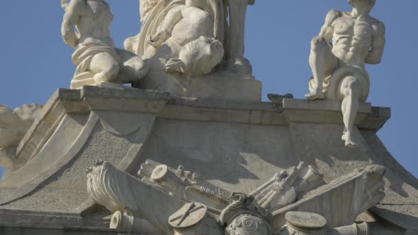 Ιππικό Άγαλμα Του Καρόλου Ακρόπολη Της Άλμπα Ιουλίας — Αρχείο Βίντεο