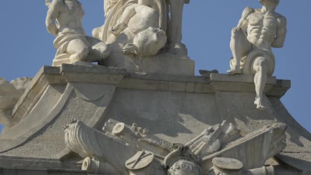 Estátua Equestre Carlos Cidadela Alba Iulia — Vídeo de Stock