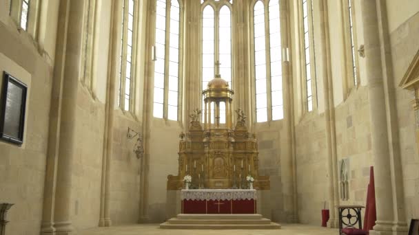 Altar Iglesia Católica Alba Iulia — Vídeos de Stock