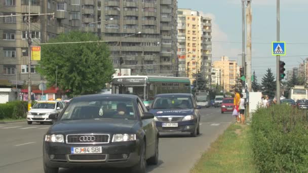 Автомобили Городу — стоковое видео