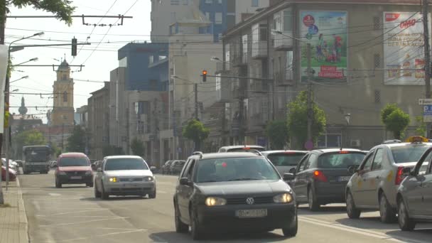 Автомобілі Кермом Місті — стокове відео