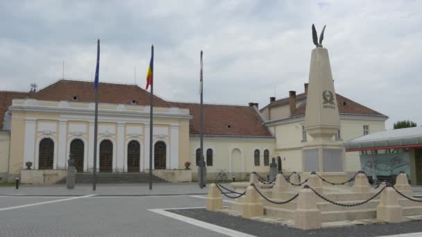Μνημείο Της Custozza Στην Alba Iulia — Αρχείο Βίντεο