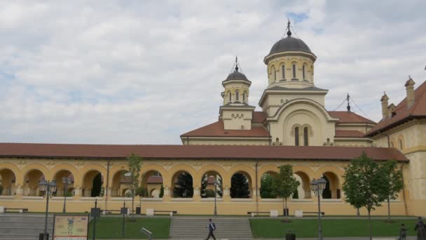 Koronázási Katedrális Alba Iulia — Stock videók