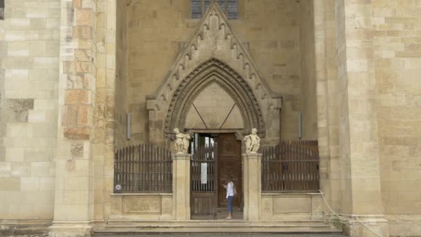 Entrance Saint Michael Cathedral — 图库视频影像