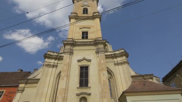 Fachada Iglesia Franciscana — Vídeos de Stock