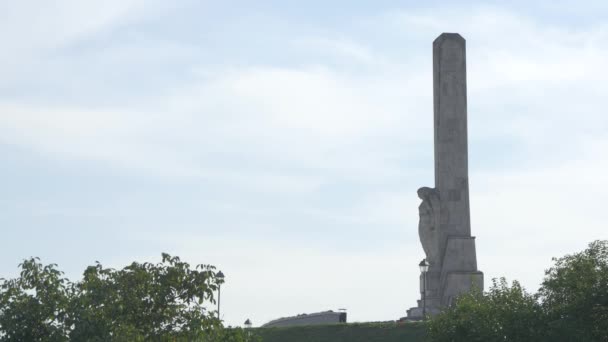 Obelisk Alba Iulia Fortress — Stockvideo
